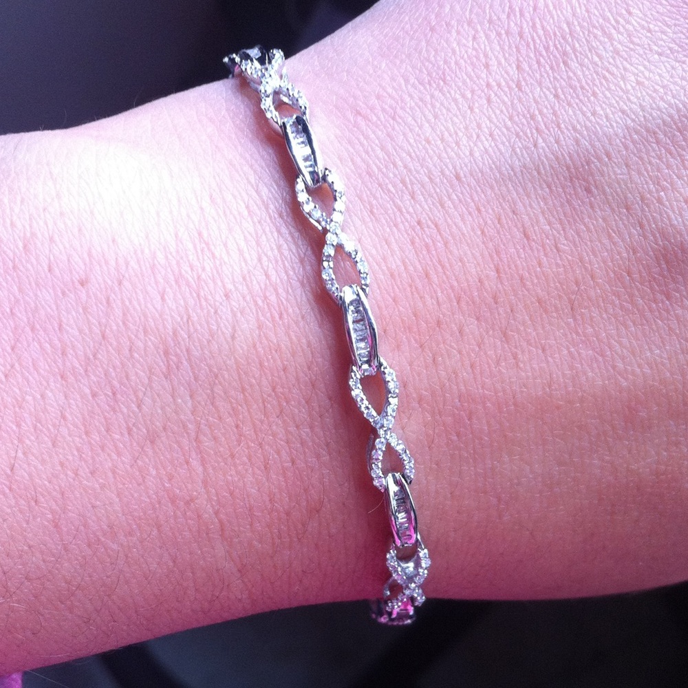 Infinity diamond bracelet